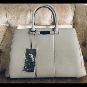 Lady Bamboo Top Handle Bag Leather